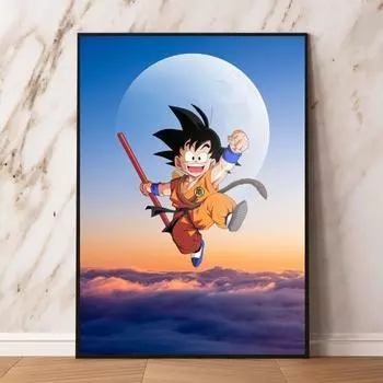 Аниме-постер Dragon Ball Wukong, настенная художественная комната, домашний детский подарок, украшение, картина, модульная гравюра 21cm30cm NoFrame