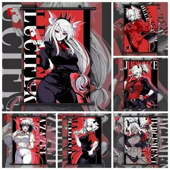 Аниме-постеры Helltaker HD Print Wall Poster Wall Decor Posters Wall Art Decorative Prints Wall Painting Home Decor Picture 21cm30cm NoFrame