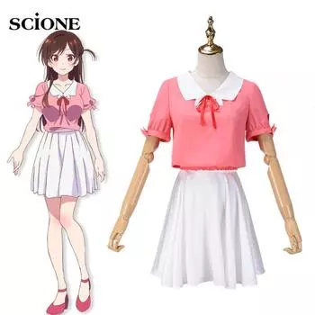 Аниме «Прокат подруги» Mizuhara Chizuru Ichinose Chizuru Косплей Костюм для женщин и девочек, костюм для Хэллоуина S