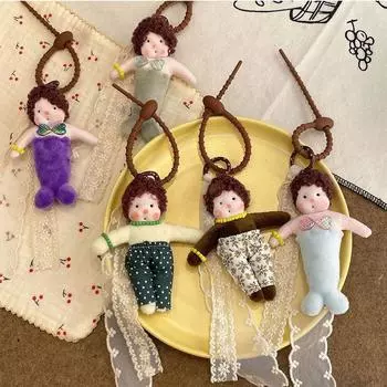 Аниме пухлая кукла брелок сумка кулон плюшевая сумка амулеты завитая русалка кулон рюкзак Декор Style A