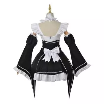 Аниме Ram Rem Lolita Maid, косплей Re Life In A Different World From Zero, костюмы, женское платье Лоли, костюм для вечеринки на Хэллоуин XS