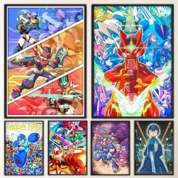 Anime Rockman Megaman Poster Fancy Poster Wall Sticker for Living Room Bar Vintage Decorative Canvas Painting 21cm30cm NoFrame