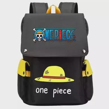 Аниме-рюкзак One Piece Luffy: Большая вместимость для мальчиков и студентов (От начальной до средней школы), Корейский стиль