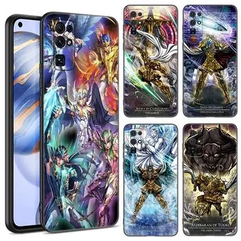 Аниме Saint-Seiya черный чехол для телефона Huawei Honor 70 90 Lite X40 GT X50 i X5 + X6A X6S X7A X8A X8B X6 X7 X8 X9 4G X9A X9B 5G Honor 90 Lite 5G