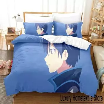 Аниме Seirei Gensouki Комплект постельного белья для мальчиков и девочек Twin Queen Size Пододеяльник Наволочка Кровать Дети Взрослые Модный Домашний Текстиль 70x133cm 2pcs