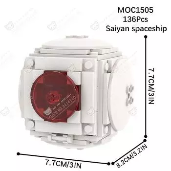 Anime Series MOC Decoration Building Blocks DIY Sai Ya Space Ship Kame House Time Machine Model Assembly Brick Toys For Children