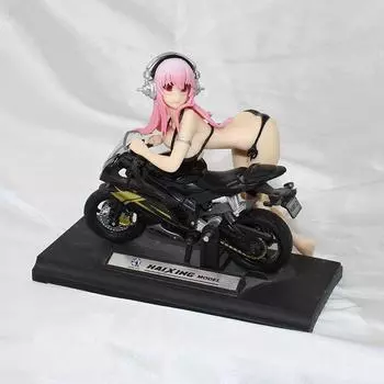 Аниме сексуальная девушка Sonico Рисунок Игрушки Прессованная лапша быстрого приготовления Украшение торта Кукла Декор автомобиля