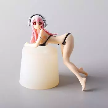 Аниме сексуальная девушка Sonico Рисунок Игрушки Прессованная лапша быстрого приготовления Украшение торта Кукла Декор автомобиля