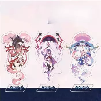 Аниме сексуальная фигурка Genshin Impact Kaedehara Kazuha Kamisato Ayaka Xiao Hutao, акриловая подставка, модель, тарелка, декор для стола, косплей 1