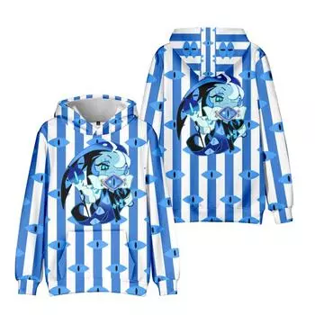 Аниме Shadow Milk Cookie Plush Мужские Женские Толстовки Осенние Повседневные Пуловеры Толстовки С Капюшоном Модные Хип-Хоп Толстовки Одежда XS белый