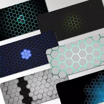 Аниме шестиугольные соты анимация офис студент игра утолщение большой блокнот противоскользящий коврик коврик для мыши Deskpad LockEdge600x300x2mm