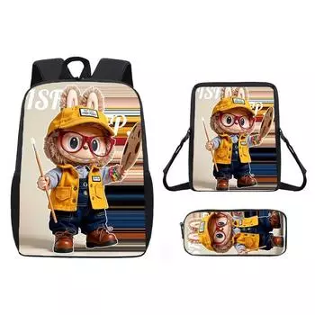 Anime Shoulder Cartoon Bag Pencil Case School Backpack For Children A01