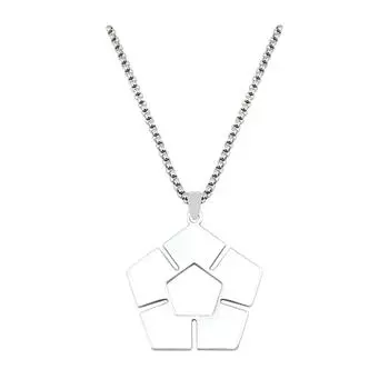 Аниме СИНИЙ ЗАМОК ожерелье Женщины Футбол Знак ожерелья Женская мода Креативные пары цепочка из нержавеющей стали серебряный цвет косплей колье