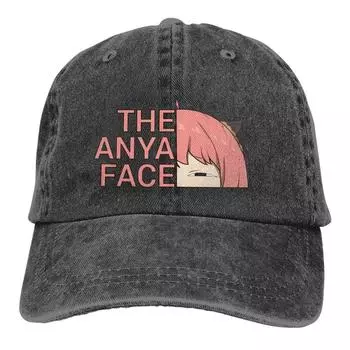 Аниме Spy x Family Разноцветная шляпа с козырьком Мужская Женская кепка Лицо Ани Форджер Бейсболки Персонализированный козырек Защитные шляпы