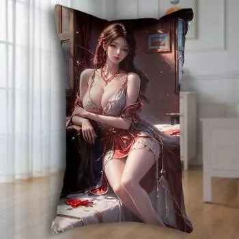 Аниме Студенческое общежитие Комната Спальня Подушка для сна Диван Декоративная подушка 30x50cm