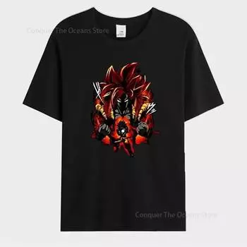 Anime SuperSaiyan Printed Men s T-Shirt Goku Short Sleeves O-neck Tees High Quality Breathable Casual Streetwear Women s Tops S