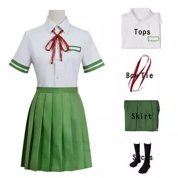 Аниме Suzume No Tojimari, костюм для косплея Iwado Suzume, JK, униформа, рубашка, юбка, костюм, костюмы на Хэллоуин для женщин XS