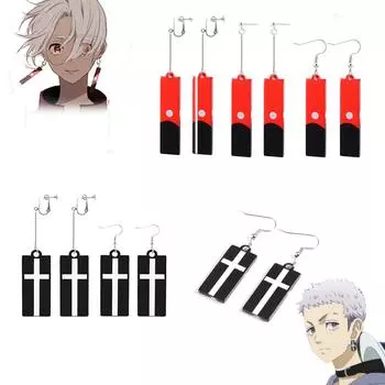 Аниме Токио Мстители серьги акриловые косплей реквизит падение для женщин мужчин ювелирные изделия