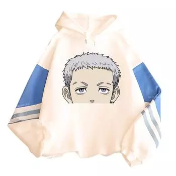 Anime Tokyo Revengers Mitsuya Takashi Hoodies Harajuku Casual Oversized Vintage Streetwear Autumn Winter Warm Unisex Sweatshirts XS чёрный