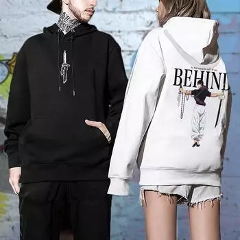 Аниме-толстовки Jujutsu Kaisen для мужчин и женщин Fushiguro Toji Manga Hooded Pullover Gothic Sweatshirts Hip Hop Streetwear Men s Clothing XS чёрный