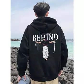 Аниме-толстовки Jujutsu Kaisen для мужчин и женщин Fushiguro Toji Manga Hooded Pullover Gothic Sweatshirts Hip Hop Streetwear Men s Clothing S