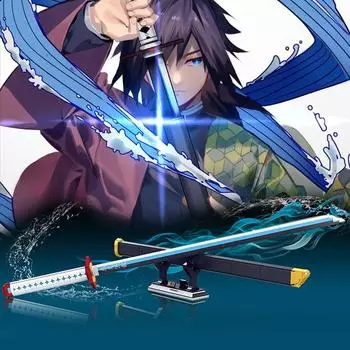 Аниме Томиока Гиюу Нож Лезвие Меч Строительные Блоки Катана Оружие Кирпичи Игрушка для Детей Взрослых Подарки no original box