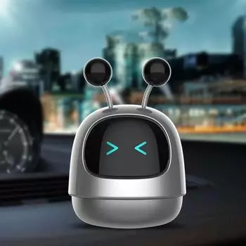 Аниме трясущийся робот украшение салона автомобиля центральная консоль автомобиль робот ароматерапия украшения салона автомобиля аксессуары серый