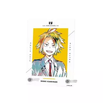 Аниме ТВ Герой Каминари Денки Ани Арт 4 А6 Акриловая панель Моя академия Том