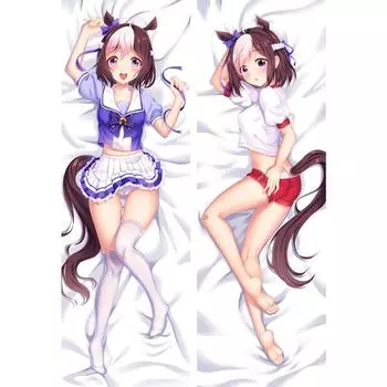 Аниме Umamusume Pretty Derby Silence Suzuka Special Week Dakimakura наволочка для обнимания тела наволочка отаку пледы наволочка 34x100cm Peach Skin
