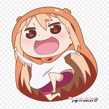 Аниме Umaru Himouto Umaru-chan, аниме, термонаклейка на переноске, нашивка на одежду, стирающаяся футболка «сделай сам», термонаклейка на заплатку для одежды