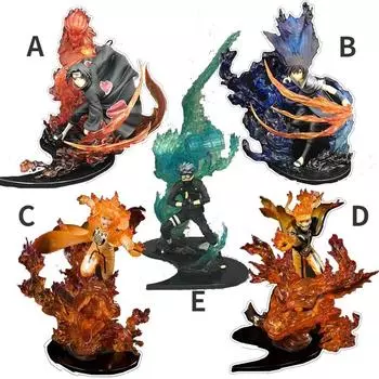 Аниме Узумаки Наруто Курама Кьюби Учиха СаскеПВХ Фигурка Ноль Учиха Итачи Огонь Саске Сусаноо Коллекция отношений Модель игрушки Pack of 1 Type A