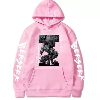Аниме забавные модные толстовки с капюшоном в стиле аниме «Берсерк Кишки» мужские манга унисекс уличная одежда пуловер зимние флисовые толстовки спортивные топы для бега XS чёрный