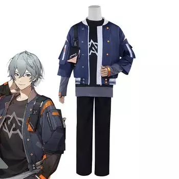Аниме Zenless Zone Zero Косплей Костюм Мудрый Костюм Хэллоуин Аниме ZZZ Наряд Девушка Униформа Парик Подарки На День Рождения Карнавал Полный Комплект XS синий
