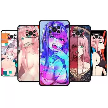 Аниме Zero Two Darling in the FranXX для Xiaomi POCO X4 F3 11T 10T MI 11 lite X3 NFC F4 GT 9T M4 Pro 5G M3 Celulares Fundas POCO X4 NFC