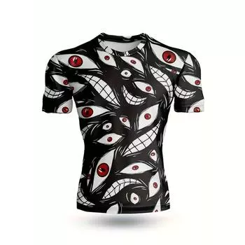 Анимированная 3D-печатная футболка мужская компрессионная футболка с коротким рукавом фитнес-футболка Novel облегающая футболка мужская косплей S