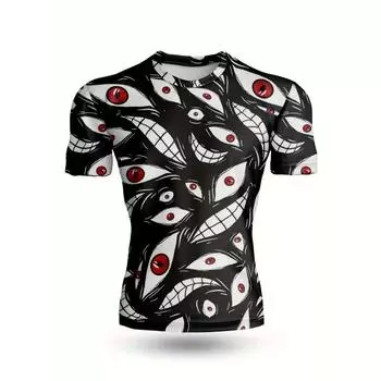 Анимированная 3D-печатная футболка мужская компрессионная футболка с коротким рукавом фитнес-футболка Novel облегающая футболка мужская косплей L