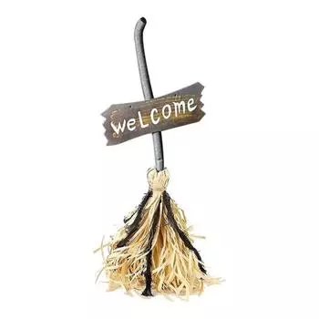 Анимированная плавающая ведьмина метла Yousheng 28 Хэллоуин Магическая танцующая метла Светящаяся движущаяся метла со звуком для напольного декора дома с привидениями 1pc