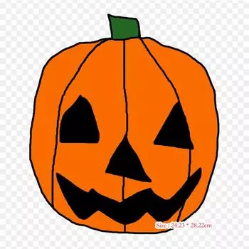 Анимированные Хэллоуинские Джек-фонарики Джек-О Лантерн Хэл Термопереносная печать виниловые нашивки наклейки для одежды Аппликации своими руками Моющиеся нашивки