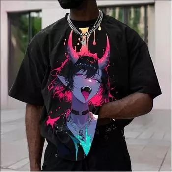 Анимированные мужские футболки, сексуальные персонажи, 3D-печатные футболки с коротким рукавом S