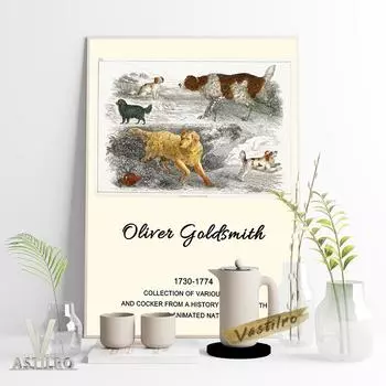 Анимированные натуральные эскизы, холст, живопись, различные постеры серии собак, петух, подарок для любителей животных, украшение стены, искусство 21cm30cm NoFrame
