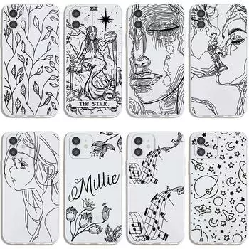 Анимированный милый модный мягкий телефон для Iphone 7 XS 14 Pro 8 12 XR Plus Max 11 X 6 13 Mini 6s, силиконовый прямой силиконовый чехол Iphone 6 Quotation морилка 19 красный