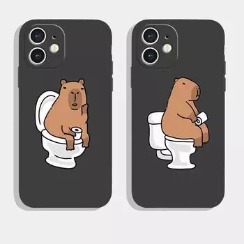 Анимированный милый мягкий модный телефон для Iphone 13 Max Mini 14 6s Pro Plus XS 12 6 8 XR 7 11 X, прямой силиконовый мягкий чехол for Iphone 11 остановить