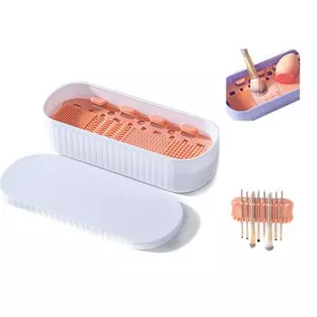 aninako Makeup Brush Cleaner Makeup Brush 3in1 Makeup Brush Set Large Capacity Makeup Brush Stylish Odorless Puff Cleaner Sponge Cleaner Hanging
