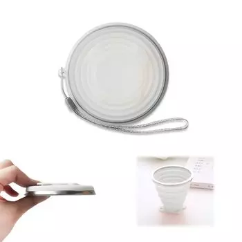 aninako Складной Складной Силиконовый с Теплом Складной Для Кемпинга Чашка, Чашка, Легкая, Крышка, Устойчивая, Чашка, Портативная, Многофункциональная, Стильная,