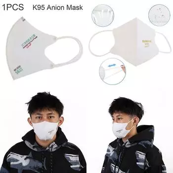 Анионовая маска пыленепроницаемая, дымонепроницаемая, пылезащитная, многослойная маска для рта с активированным углем для 95% фильтрации по тесту безопасности Style 2