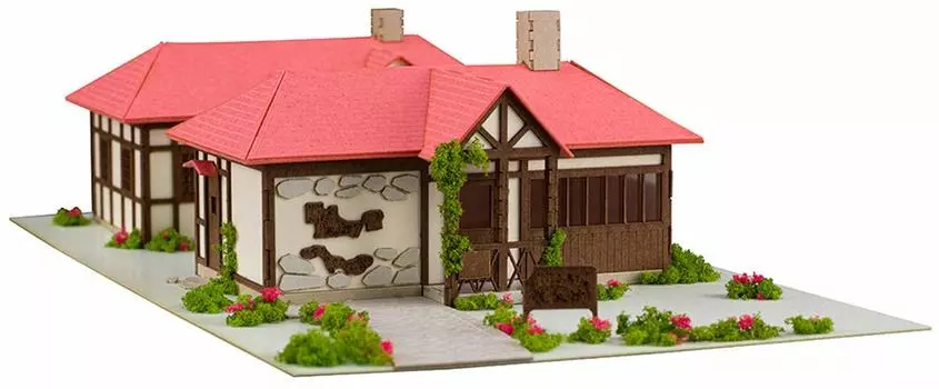 Anitecture 04 Заказывается ли у вас кролик BLOOM Hot Bakery House Scale Paper Craft PP097? & Родители Какао 1/150