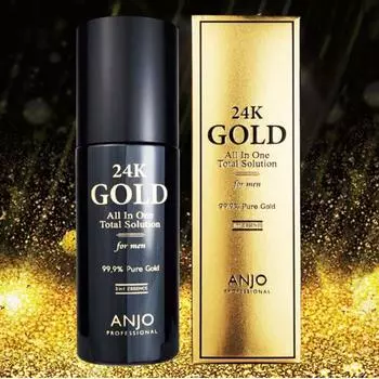Anjo 24k Gold All in One Total Solution для мужчин 200 мл, Увлажнение, KBeauty, Корейская косметика, пробник