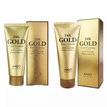 ANJO 24K Gold Очищающая пенка 100мл, 180мл (2 варианта) #100ml 1PCS