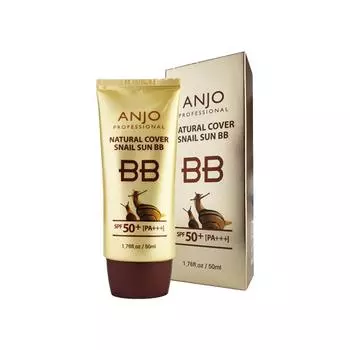ANJO Natural Cover Snail Sun BB Cream 50ml (3 варианта) #1PCS