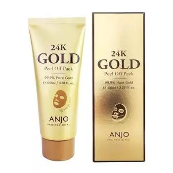 ANJO Professional 24K Gold Peel Off Pack 100 мл, Очищение, KBeauty, Корейская косметика, пробник